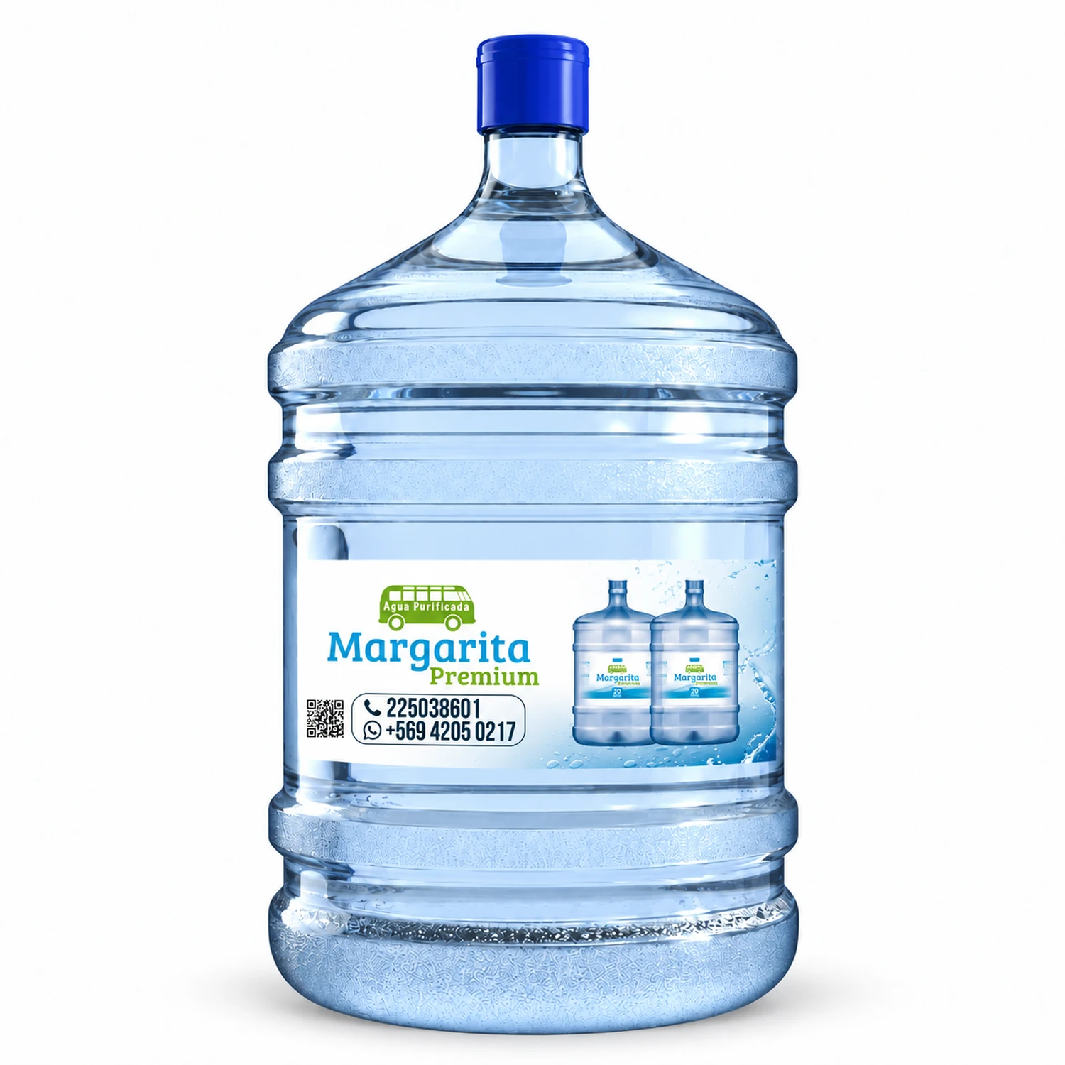 Recarga de agua purificada de 10 litros