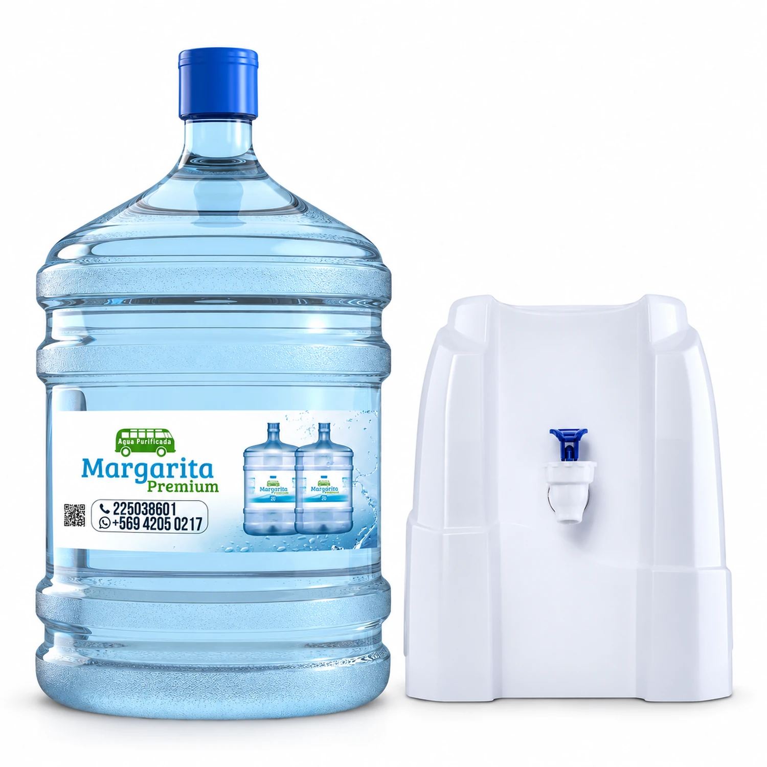 Pack dispensador de sobremesa y bidón de 20 litros