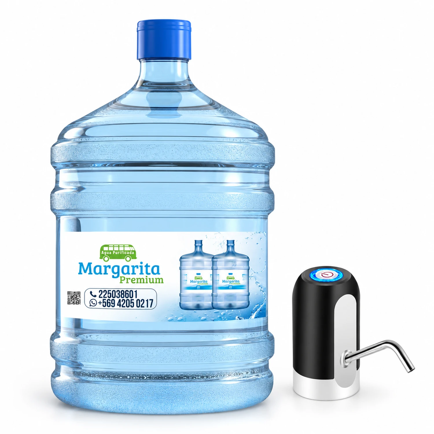 Pack recarga de 20 litros y dispensador USB
